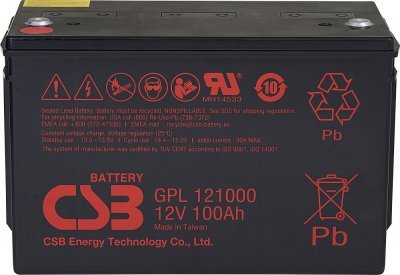 Akumulátor CSB 12V, 100Ah (GPL121000)