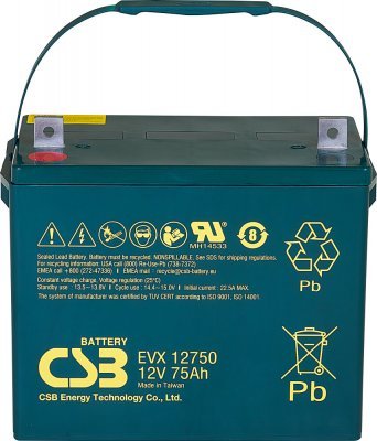 Akumulátor CSB 12V, 75Ah (EVX12750)