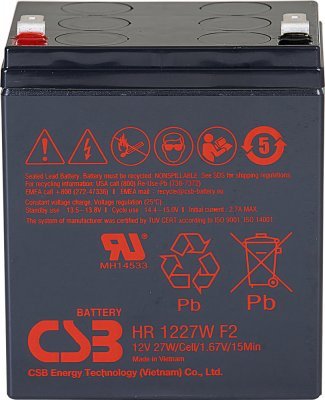Akumulátor CSB 12V, 6,5Ah (HR1227W F2)