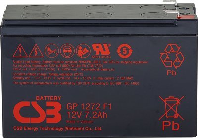 Akumulátor CSB 12V, 7,2Ah (GP1272)