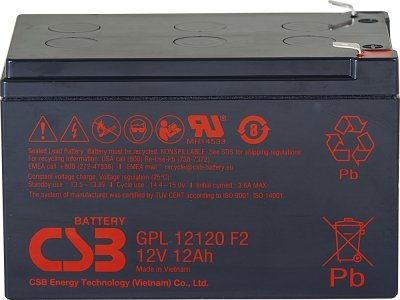 Akumulátor CSB 12V, 12Ah (GPL12120 F2)