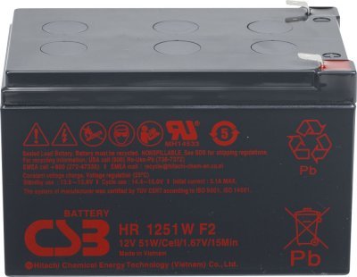 Akumulátor CSB 12V, 13,5Ah (HR1251W F2)