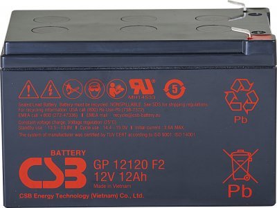 Akumulátor CSB 12V, 12Ah (GP12120 F2)