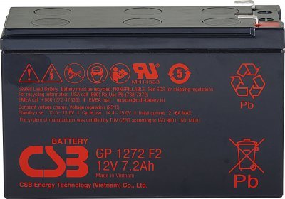 Akumulátor CSB 12V, 7,2Ah (GP1272 F2)