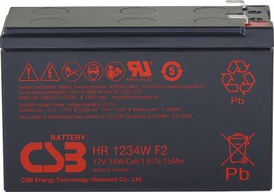 Akumulátor CSB 12V, 9Ah (HR1234W F2)