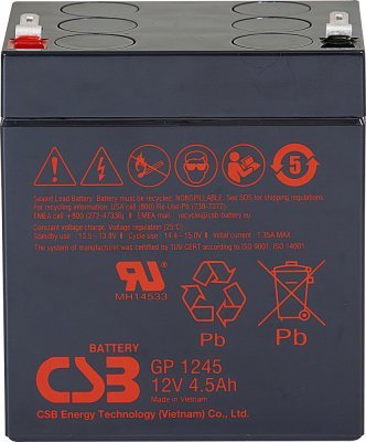 Akumulátor CSB 12V, 4,5Ah (GP1245)