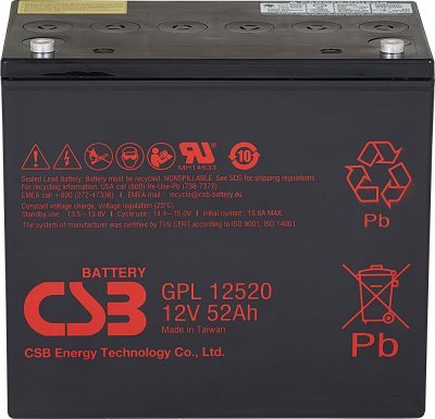 Akumulátor CSB 12V, 52Ah (GPL12520)