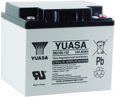 Akumulátor Yuasa 12V, 50Ah (REC50-12)