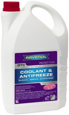 Chladicí kapalina Ravenol Organic Technology Coolant C12+, 5L