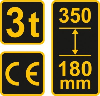 Hever hydraulický pístový 3t Vorel TO-80022
