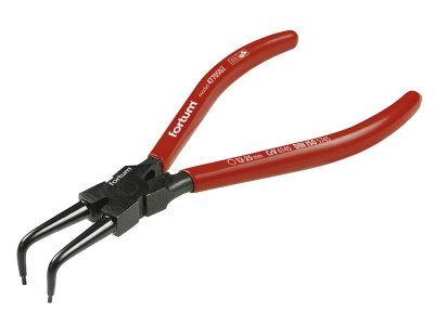 Kleště seegerové zahnuté vnitřní FORTUM 140mm