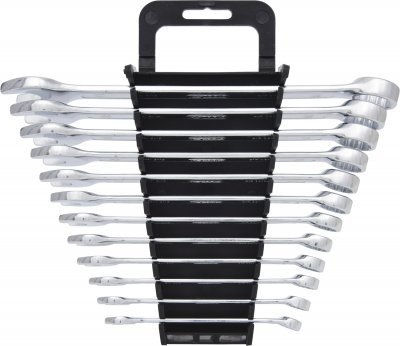 Souprava plochých klíčů s očkem CLASSIC, zahnuté, 12dílná, 8–19 mm KS TOOLS 517.0052