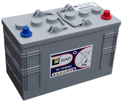 Trakční baterie SIAP 12V, 109Ah, 6 PT 90