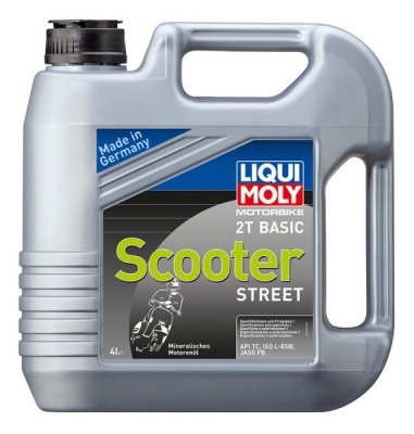 Motorový olej Liqui Moly Motorbike 2T Basic Scooter Street, 4L