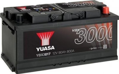 Autobaterie Yuasa YBX3000 SMF 12V, 90Ah, 800A, YBX3017