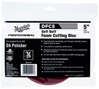 Meguiar's Soft Buff Foam Cutting Disc 5"