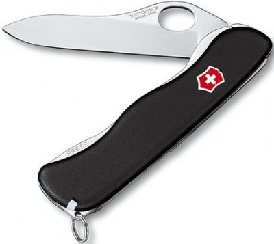 Multifunkční kapesní nůž Victorinox Sentinel s klipem, rovné ostří 111 mm černý