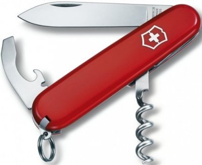 Multifunkční kapesní nůž Victorinox Waiter 84 mm červený