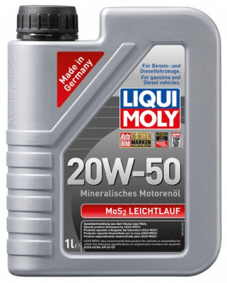 Motorový olej Liqui Moly MoS2 Leichtlauf 20W-50, 1L