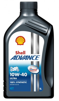 Motorový olej Shell Advance Ultra 4T 10W-40, 1L