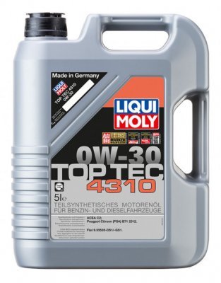 Motorový olej Liqui Moly Top Tec 4310 0W-30, 5L