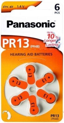 Panasonic baterie do naslouchadel 1.4V Audio 13/PR48 (6ks)