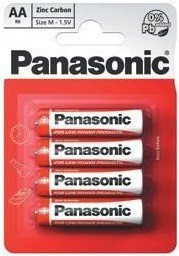 Panasonic Red Zinc baterie AA LR6/4 (4ks)