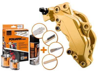 Foliatec dvousložková barva na brzdy, zlatá (Prestige gold metallic)