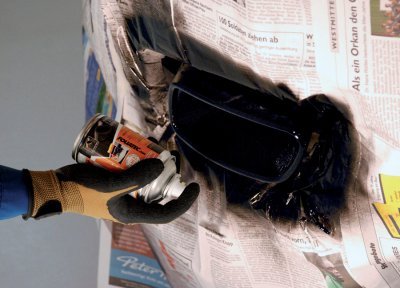 Foliatec dvousložková barva na koncovky výfuků, černá lesklá