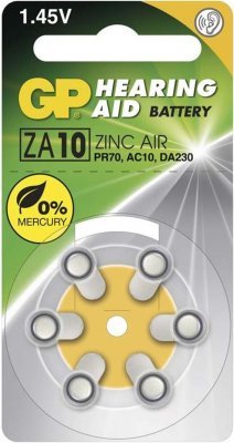 GP baterie do naslouchadel 1.4V Audio 10/PR70 (6ks)