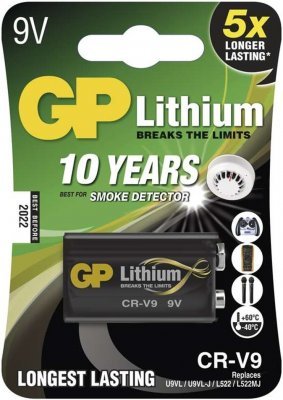 GP Lithium 9V baterie CR-V9/LA522 (1ks)