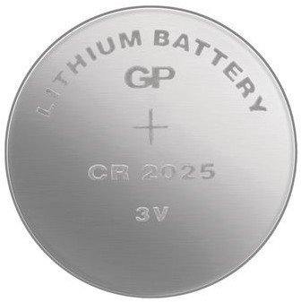 GP Lithium knoflíková baterie CR2025/5 (5ks)