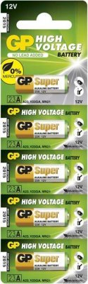 GP Alkaline baterie 12V A23/5 (5ks)