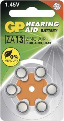 GP baterie do naslouchadel 1.4V Audio 13/PR48 (6ks)
