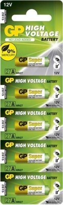 GP Alkaline baterie 12V A27/5 (5ks)