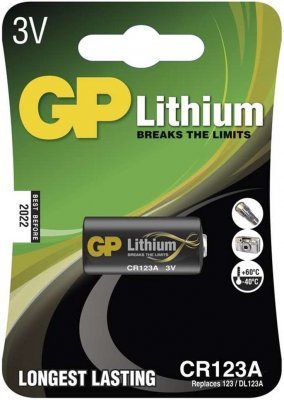 GP Lithium 3V baterie CR123A (1ks)