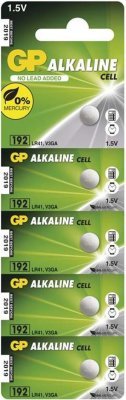 GP Alkaline knoflíková baterie LR41/192/5 (5ks)