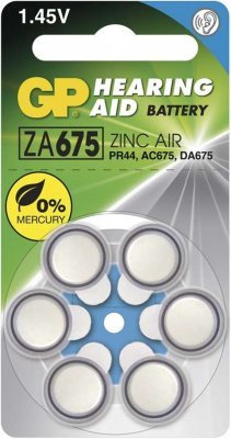 GP baterie do naslouchadel 1.4V Audio 675/PR44 (6ks)