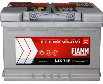 Autobaterie Fiamm Titanium PRO 12V, 74Ah, 680A, L3X 74P