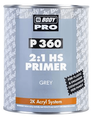 HB BODY P360 2:1 HS Filling Primer (Black), 1L