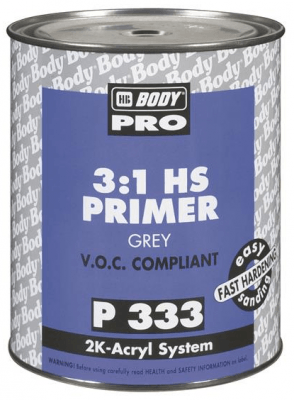 HB BODY P333 3:1 HS Filling Primer (Grey), 1L