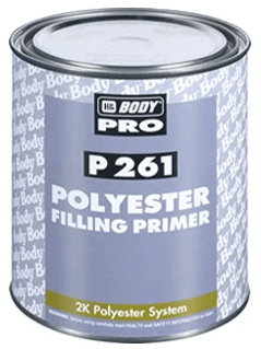 HB BODY P261 Polyester Filling Primer (Grey), 1L