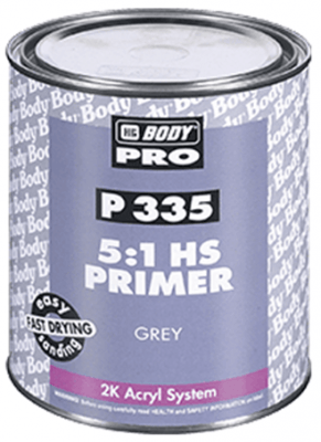 HB BODY P335 5:1 HS Filling Primer (Grey), 1L