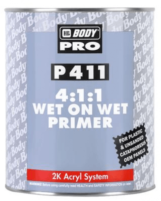 HB BODY P411 4:1:1 Wet On Wet Primer (Grey), 1L