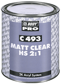 HB BODY C493 Matt Clear HS 2:1, 1L
