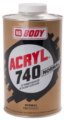 HB BODY 740 Acryl Normal Thinner, 1L