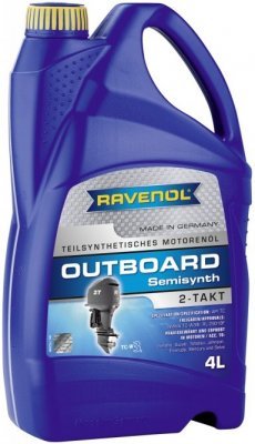 Motorový olej Ravenol Outboardoel Teilsynth 2T, 4L