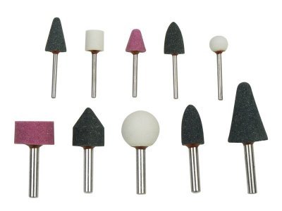 EXTOL CRAFT brusky rotační, sada 10ks, stopka 3 a 6mm, 1822