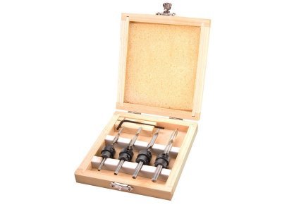 EXTOL CRAFT vrtáky do dřeva s dorazem, sada 4ks, ∅3-4-5-6mm, délka 76-94mm, 20206