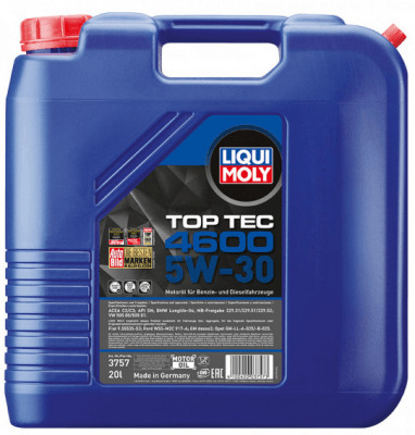 Motorový olej Liqui Moly Top Tec 4600 5W-30, 20L
